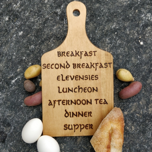 Lord of the rings breakfast cutting board hobbit - Picture 2 of 2